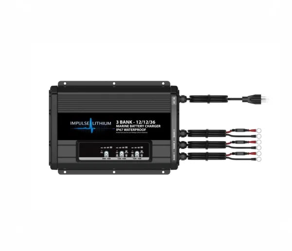 Impulse Lithium 3 Bank – 12/12/36 AC Charger