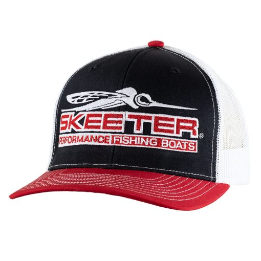 Skeeter Richardson Tri Color Hat – Black/White/Red