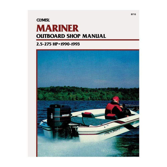 CLYMER MARINER OUTBOARD 2.5-275HP 1990-1993 SHOP MANUAL
